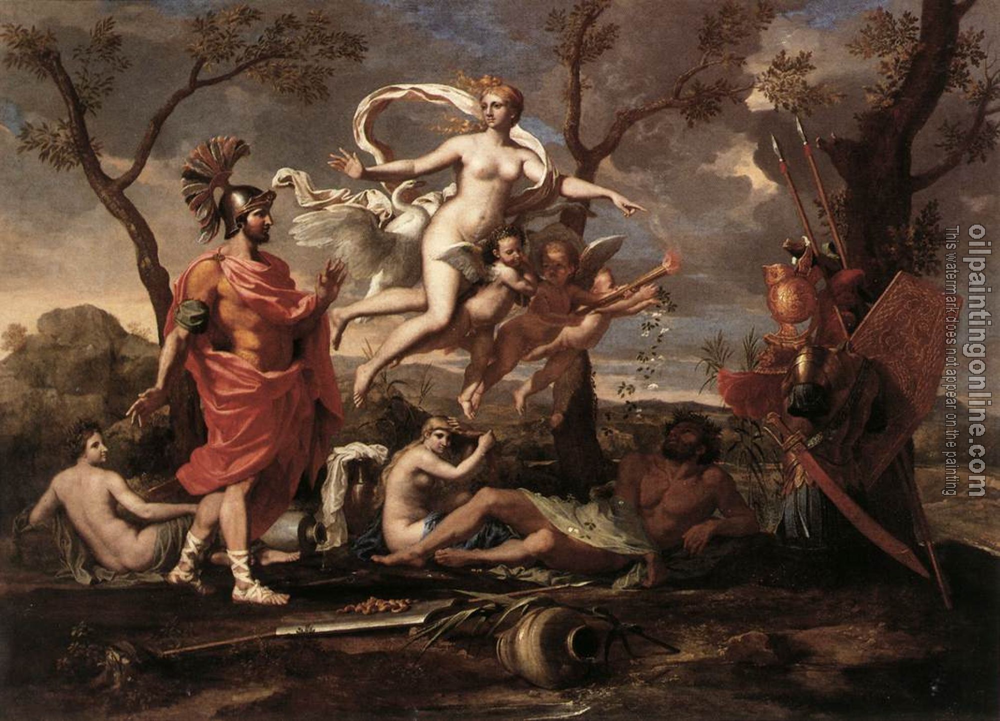 Poussin, Nicolas - Venus Presenting Arms to Aeneas